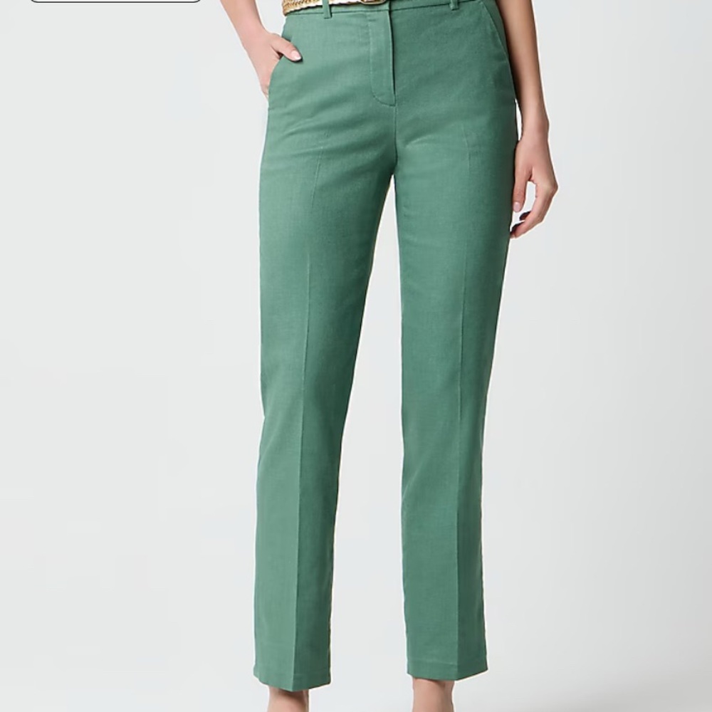 J. Crew Green Straight Leg Pants